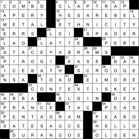 0212-22 NY Times Crossword 12 Feb 22, Saturday - NYXCrossword.com