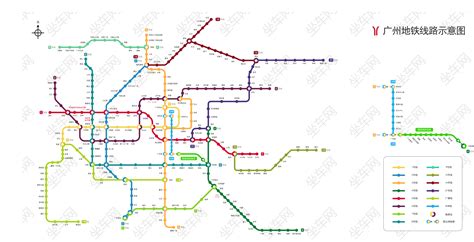 最新广州22号线地铁线路图（主线+延长线）- 广州本地宝