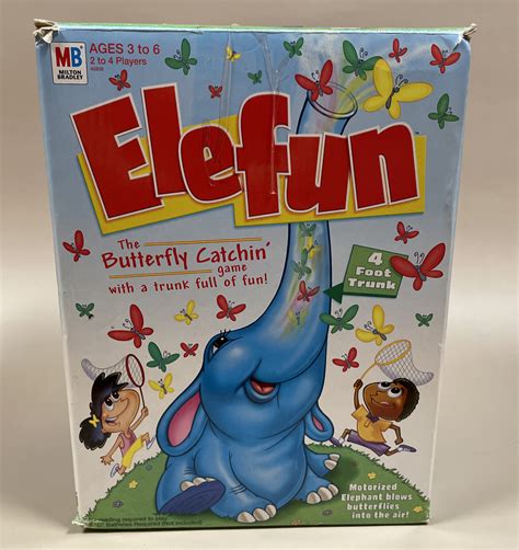 Elefun Butterfly Net Catching Game Milton Bradley Hasbro (2002) | eBay