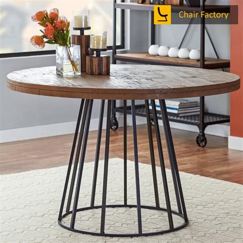 Madison 4 Seater Round Conference Table For Workplace | Chair Factory