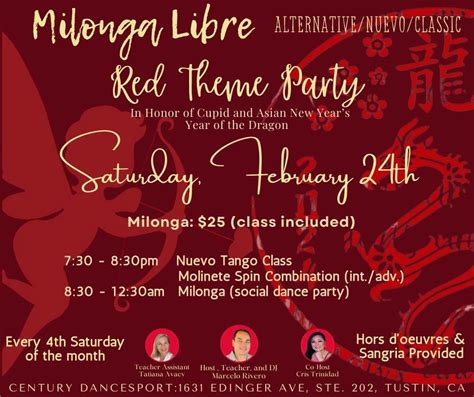 Milonga Libre-Alternative/Nuevo/Classic , 1631 Edinger Ave, Ste. 202 ...