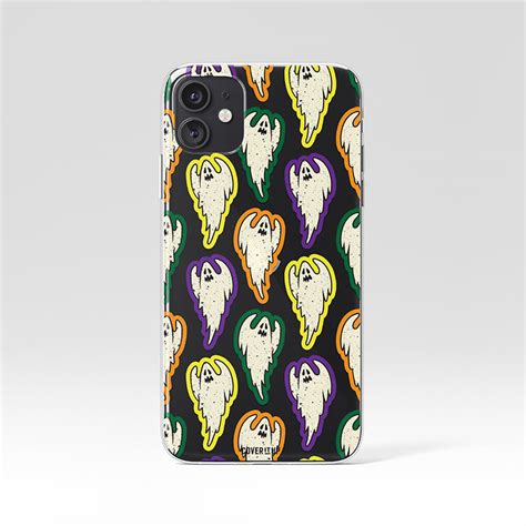 Ghost Pattern Clear Silicone Case