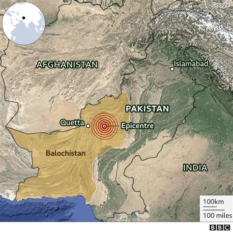 Geographical Location Of Earthquake-Affected Areas In Pakistan. – HHCT
