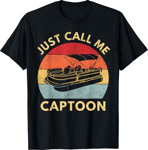 pontoon captain men pontoon men funny boat owner dad grandpa T-Shirt - Walmart.com