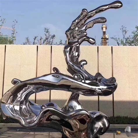 雕塑工厂酒店家居不锈钢雕塑摆件 欧式抽象电镀高档金属飘带摆件-阿里巴巴
