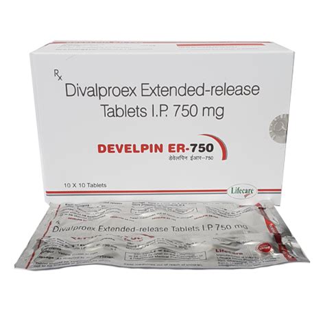 Develpin ER 750 - Divalproex Extended release Tablets IP 750mg ...