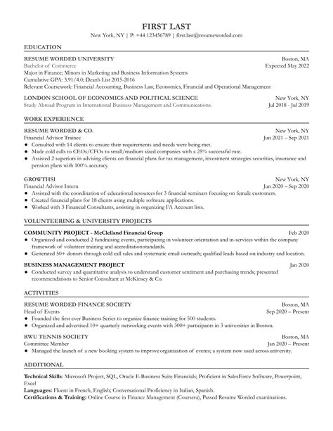 7 Financial Analyst Resume Examples for 2022 | Resume Worded
