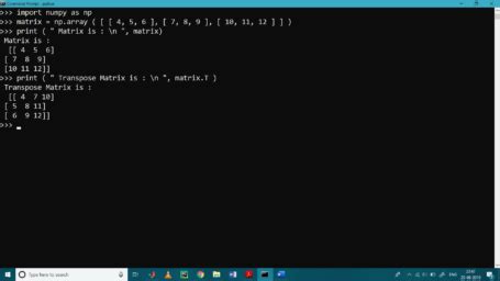 Image result for Matrix Operations in Python