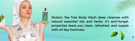 Buy Wuba Nature's Secret Tea Tree Body Wash for Men & Women | Anti ...