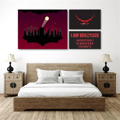 Batman Wall Art, Set Of 3 – Myindianthings