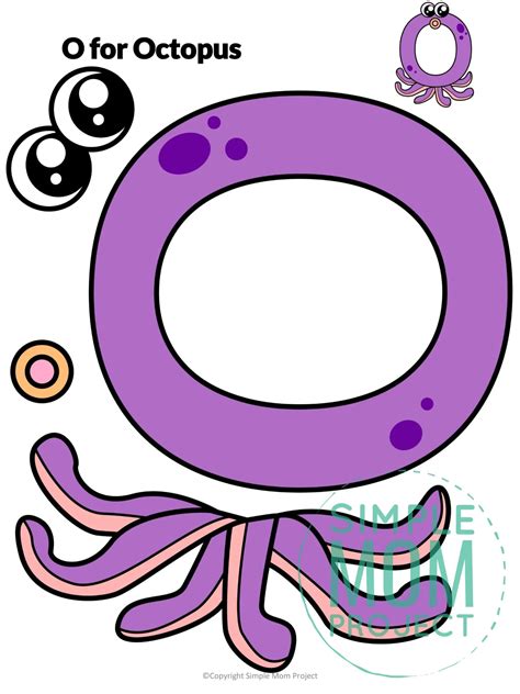 Free Printable Letter O Octopus Craft for Kids & Teachers - Simple Mom ...