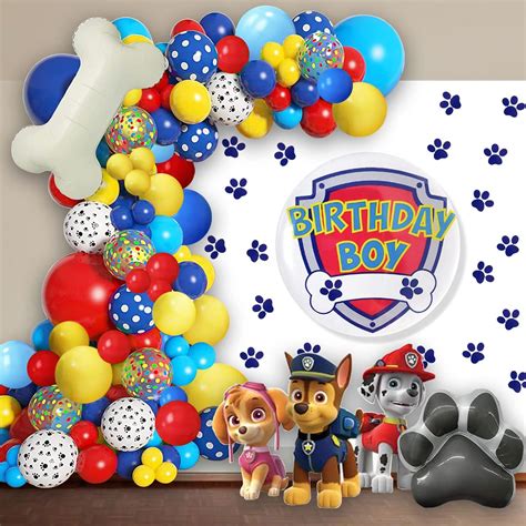 106pcs Paw Patrol Balloons Garland Arch Kit 18/12/10/5 with BONUS Bone ...