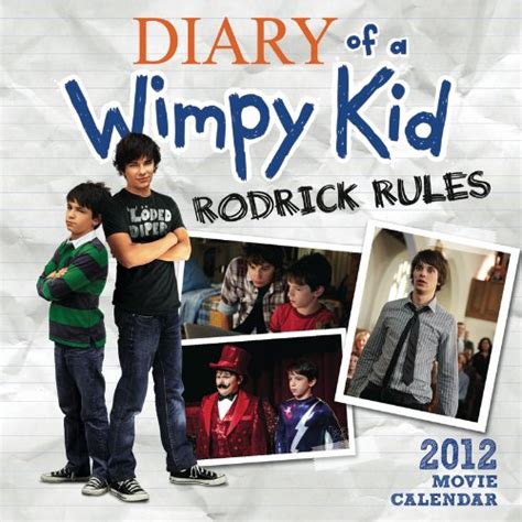 Buy The Diary of a Wimpy Kid Movie 2011-2012 Calendar: Rodrick Rules ...