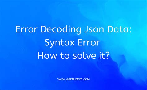 Image result for JSON Syntax Error