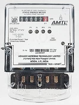AMTL 5-30 SMC Single Phase Static Meter : Amazon.in: Electronics