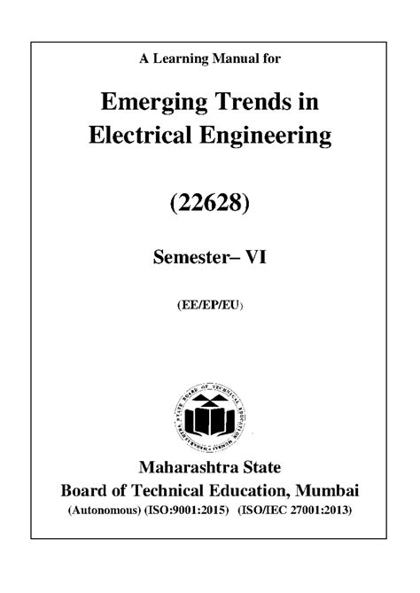 22628 ETE book with ans marked - A Learning Manual for Emerging Trends ...