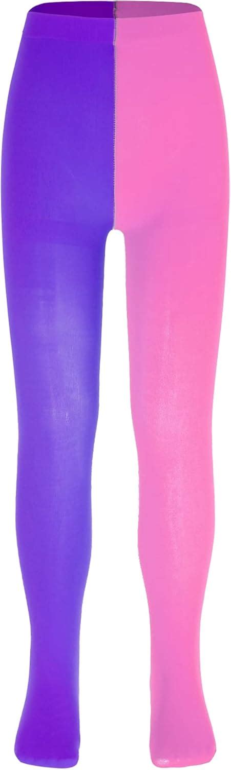 Buy Kvysinly Girls Color Contrast Soft Ballet Dance Pantyhose School ...