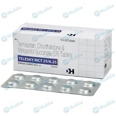 Telesky MCT 25/6.25 mg Tablet