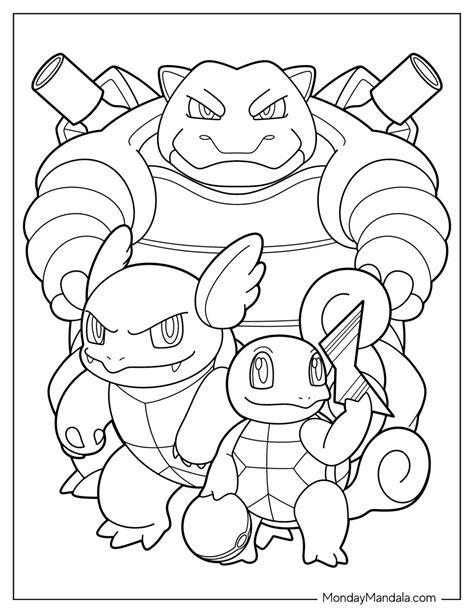 22 Squirtle Coloring Pages (Free PDF Printables)