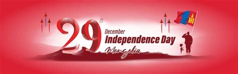 Vector illustration of happy mongolia independence day | Premium Vector