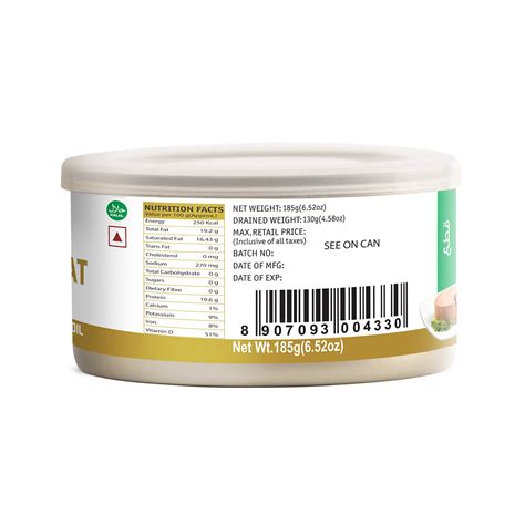 Buy Canned Tuna Light Meat Flakes In Extra Virgin Olive Oil 185g ...