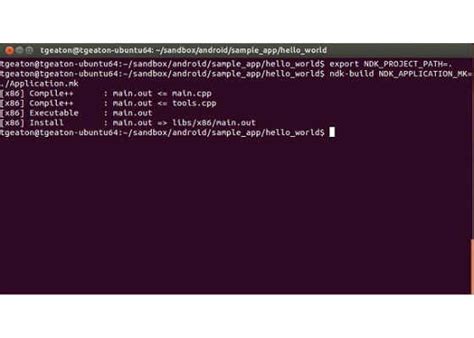 Building an Android Command Line Application Using the NDK Build Tools ...