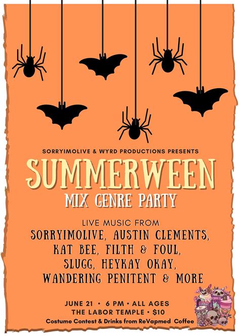 Summerween Mix Genre Party, Labor Temple, Bozeman, 21 June 2024 | AllEvents