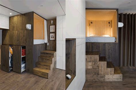 Moscow Studio renovates micro-apartment into a spacious dwelling