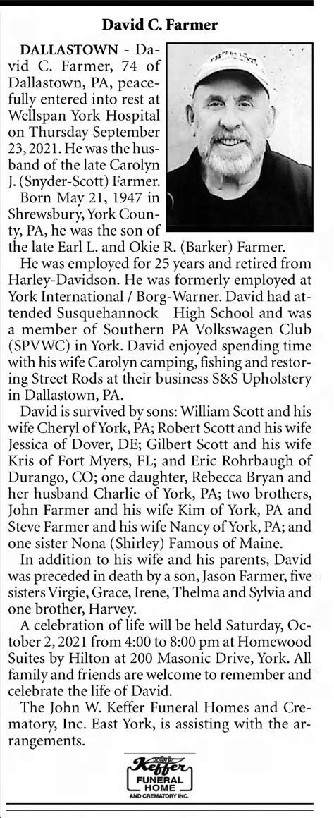 Obituary for David C. Farmer - Newspapers.com™
