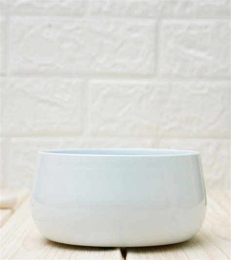 Metal Pots for Plants - White 14 x 14 x 7 cm