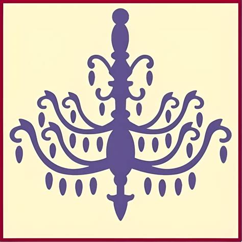 Chandelier 2 Stencil - French France Country Stencils Art Painting ...
