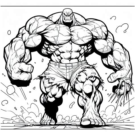 Chibi Hulk Coloring Pages