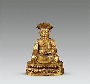 铜鎏金法王坐像 创作年代 清代 尺寸 高26cm 估价 230,000 - 280,000 RMB 作品分类 佛教文物其它 拍卖公司 北京琴岛 ...