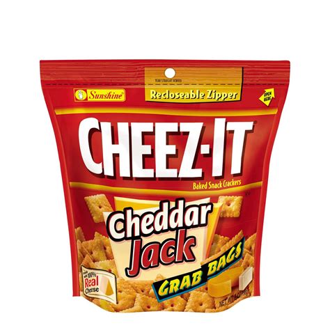 Cheez-It, Cheese Crackers, Cheddar Jack, 7 Oz Bag (1 Count) - RocketDSD