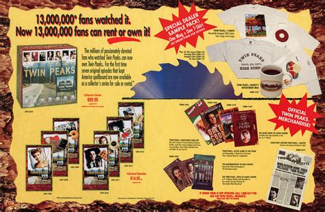 Twin Peaks Merchandise Brochure from August 1991 | TWIN PEAKS BLOG