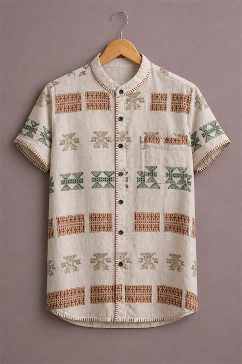 ForeverChoice Ethnic Printed Shirt for Men | Traditional Casual Shirt India