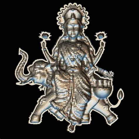 Exquisite Gajalaxmi 3D Pendant Model