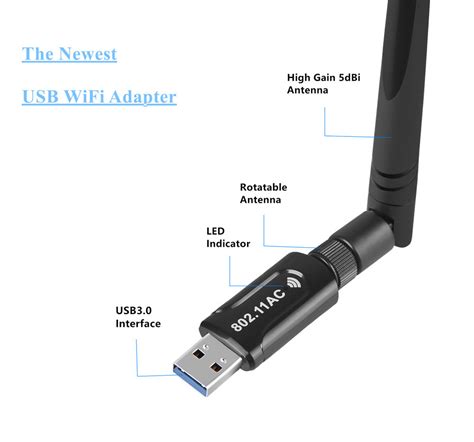 1200m无线网卡 免驱动 2.4G/5.8G USB3.0双频无线网卡 wifi接收器-阿里巴巴