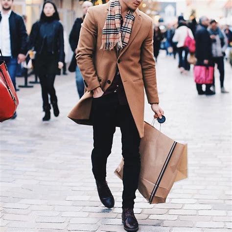 Classic camel coat and Burberry scarf combo. Pages to upgrade your ...