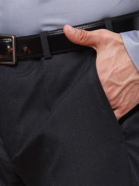 Park Avenue Blue Solid Smart Fit Polyester Blend Trouser – MyRaymond