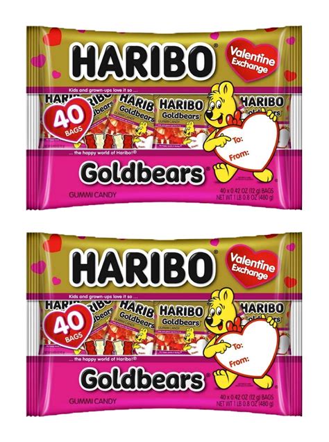Buy eonou Haribo Gummy Bears Mini Packs Valentines Day Gummi Candy Bulk ...