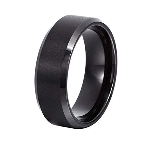 Buy COLOUR OUR DREAMS Rings for Women Black Ring Stainless Steel Black ...