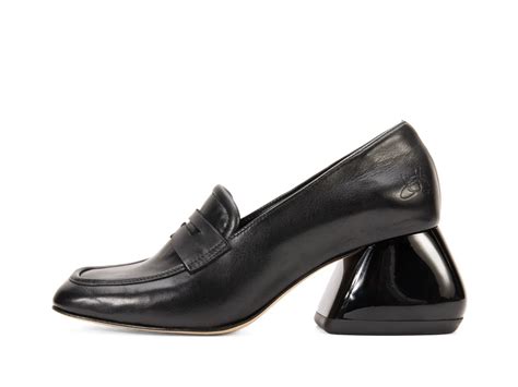 Bee - Black | Penny Loafer Heels | Fluevog Shoes