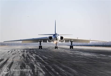 H-6 bombers taxi down the runway - China Military