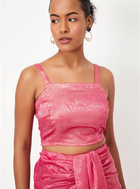 Buy Kalki x Max Women Shimmer Crop Top Online at just Rs. 699.0 ...