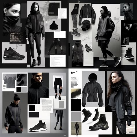 fashion moodboard for techwear by nike, inspired by athletic clothing ...