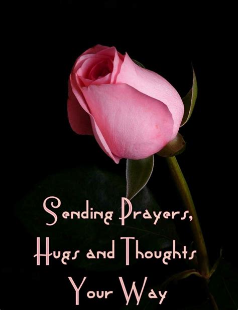 Sending Prayer, Hugs, and Thoughts Your Way
