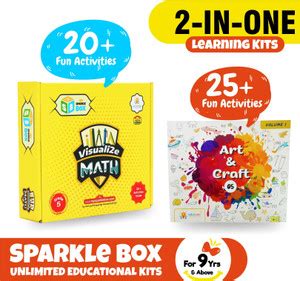 Sparklebox Learning and Educational Toys Combo ( MATH + ART KIT) | 35 ...