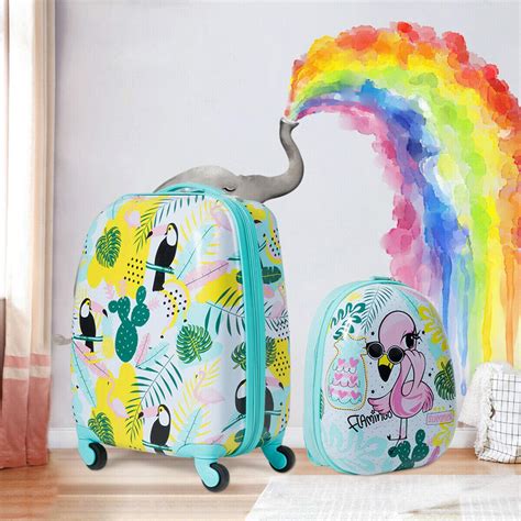 Goplus 2PC Kids Luggage, 12" & 16" Kids Carry On Luggage Set ...