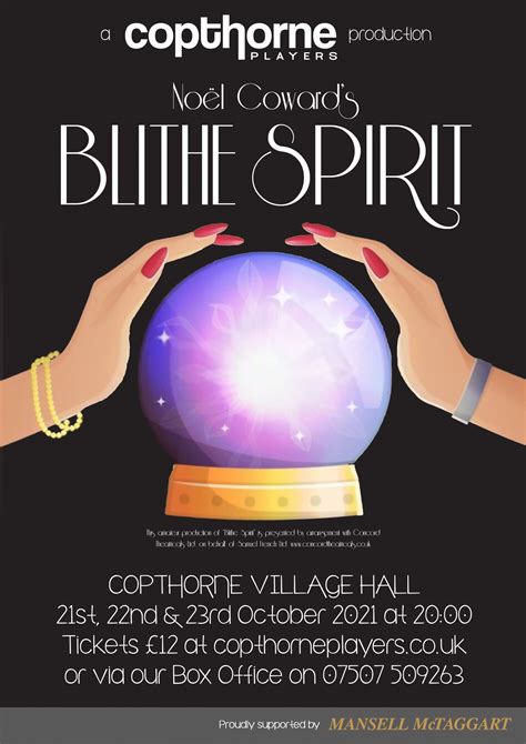 Blithe Spirit – October 2021 – Copthorne Players